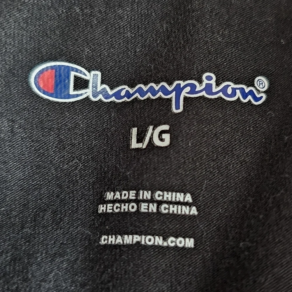 Champion cotton blend black graphic leggings Size L - Picture 5 of 6